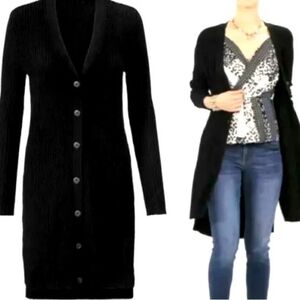 CAbi Black Women's Button-Up Cardigan